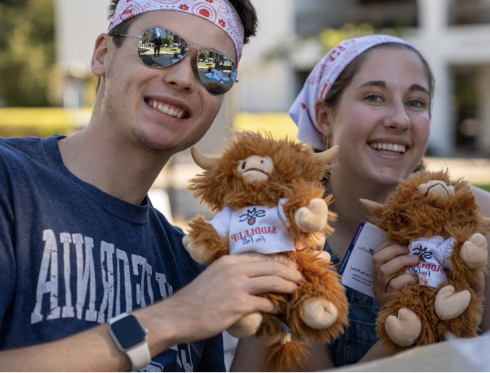 SMC Students with their stuff-a-plush at on of SAE's signature events, Saddle Up For Fall